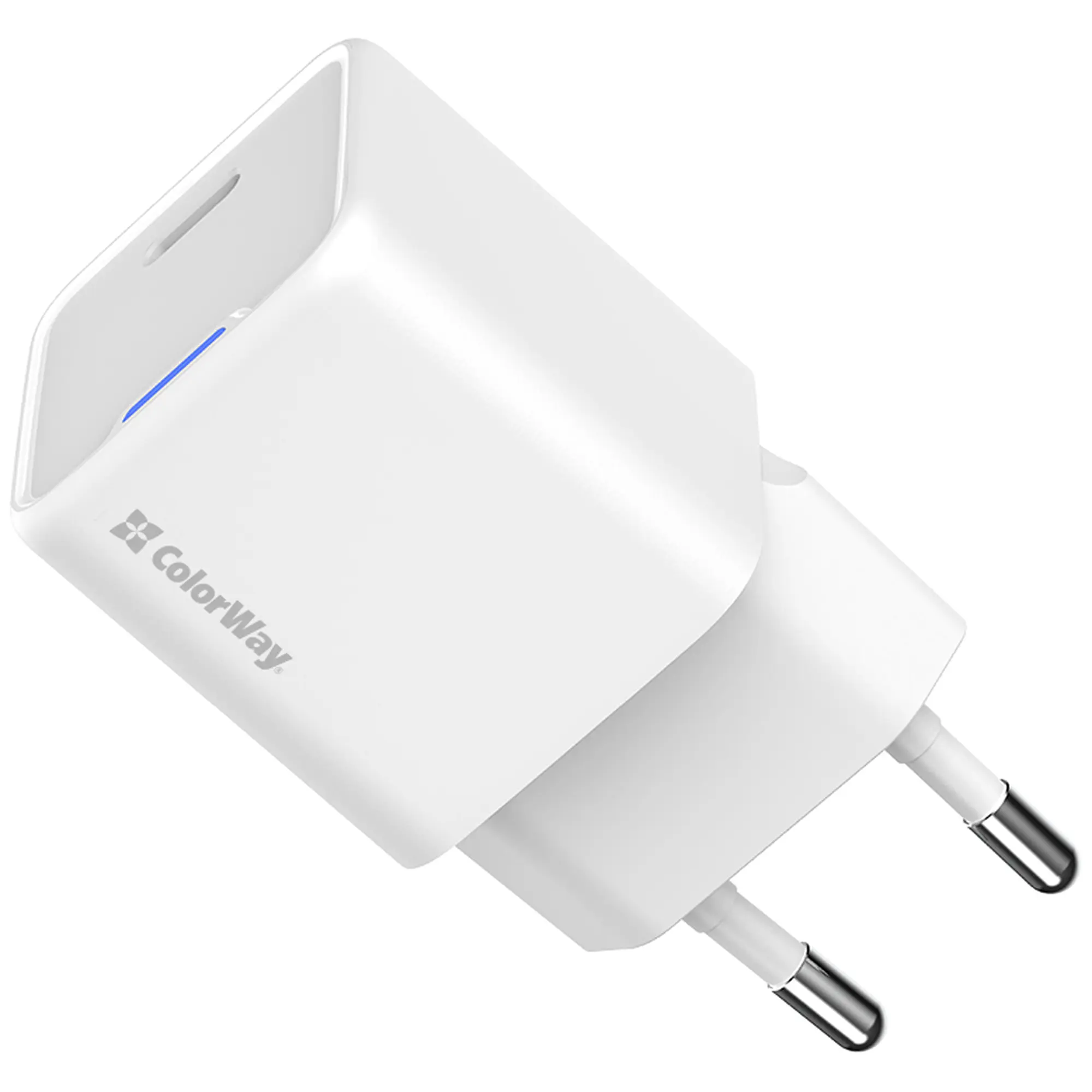 Купити Зарядний пристрій ColorWay GaN Mini 20W 1xUSB-C Fast Charging White (CW-CHS059PD-WT) - фото 4