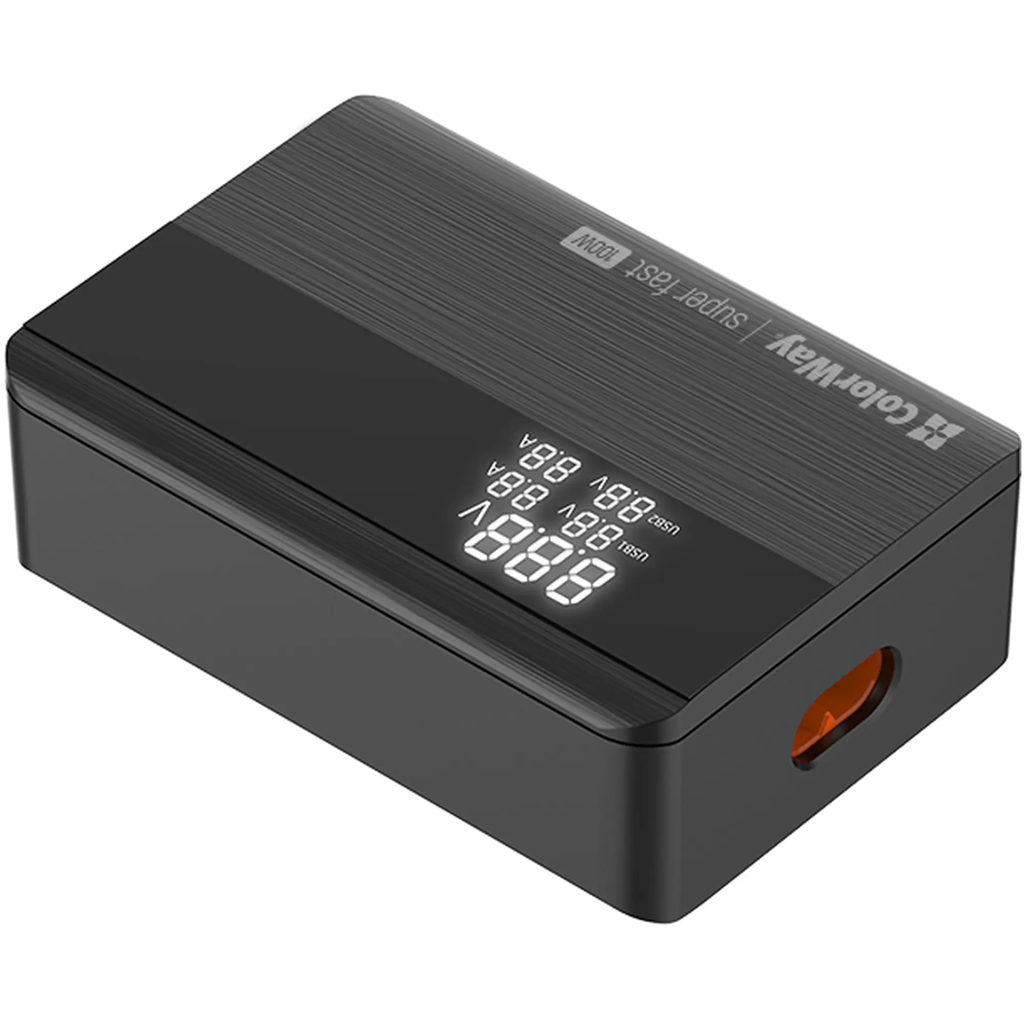 Купити Зарядний пристрій ColorWay Power Delivery GaN 2xUSB-C, 2xUSB-A, 100W Black (CW-CHS041PD-BK) - фото 6