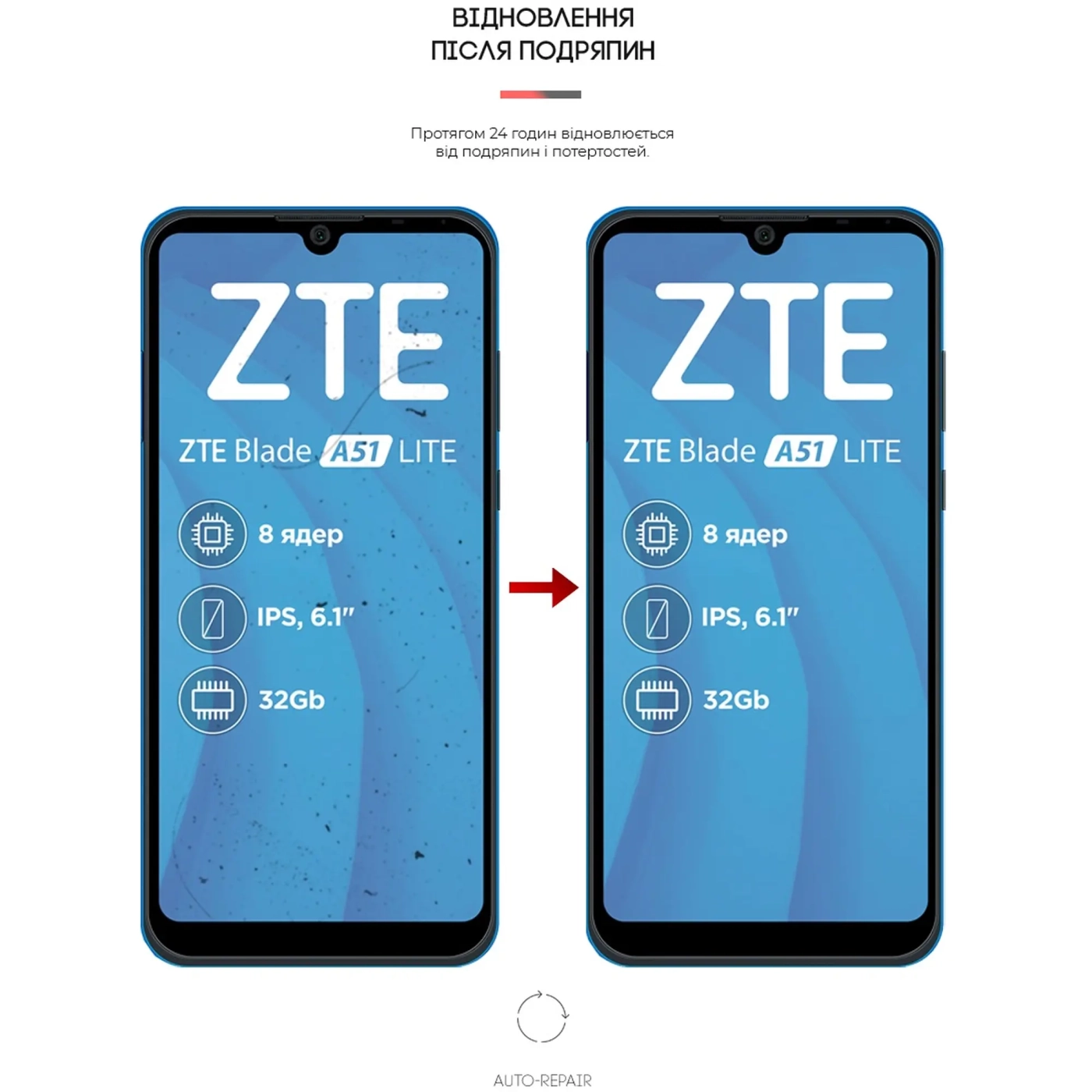Купить Гидрогелевая пленка ArmorStandart Anti-Blue для ZTE Blade A51 lite (ARM65647) - фото 3
