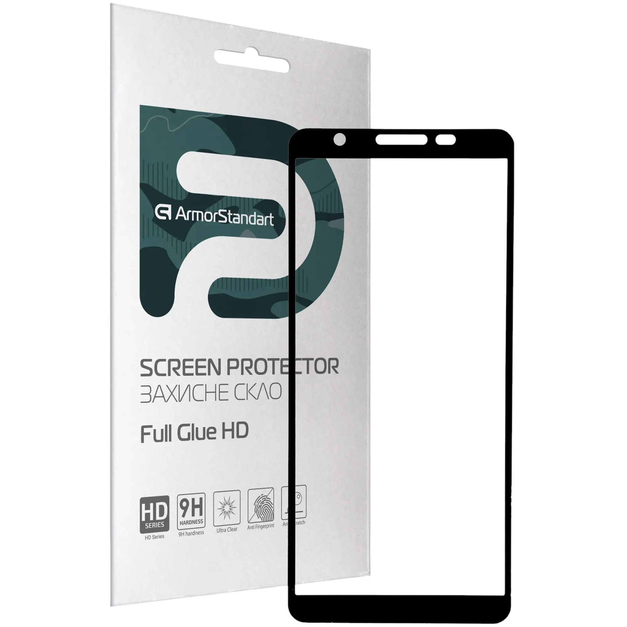 Купити Захисне скло ArmorStandart Full Glue HD для Samsung A01 Core (A013F) Black (ARM58299) - фото 1