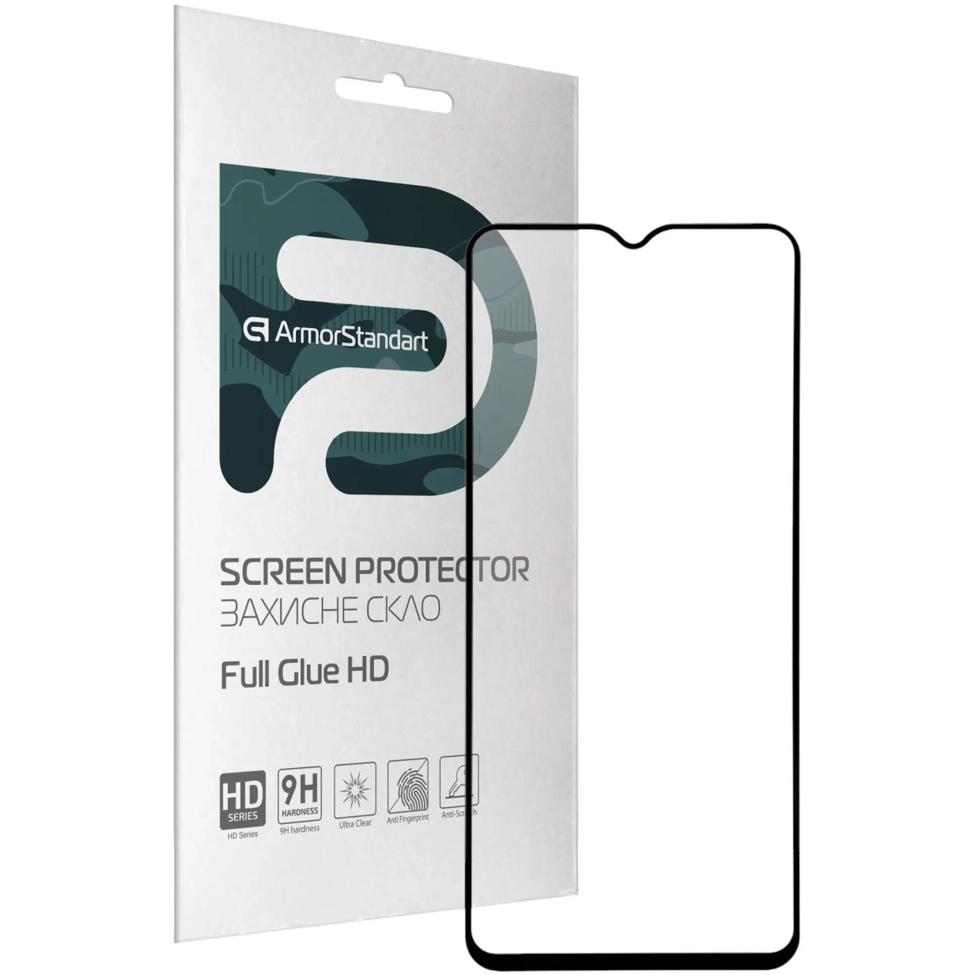 Купити Захисне скло ArmorStandart Full Glue HD для Tecno POP 4 Pro (BC3) Black (ARM65104) - фото 1