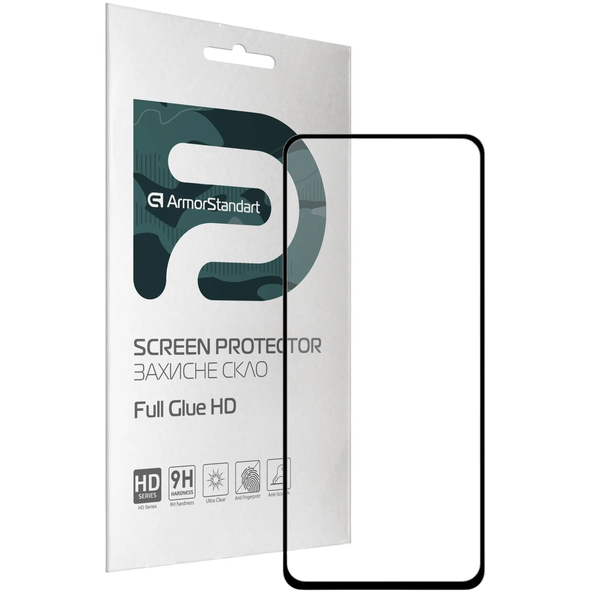 Купити Захисне скло ArmorStandart Full Glue HD для Tecno Pova (LD7) Black (ARM65106) - фото 1