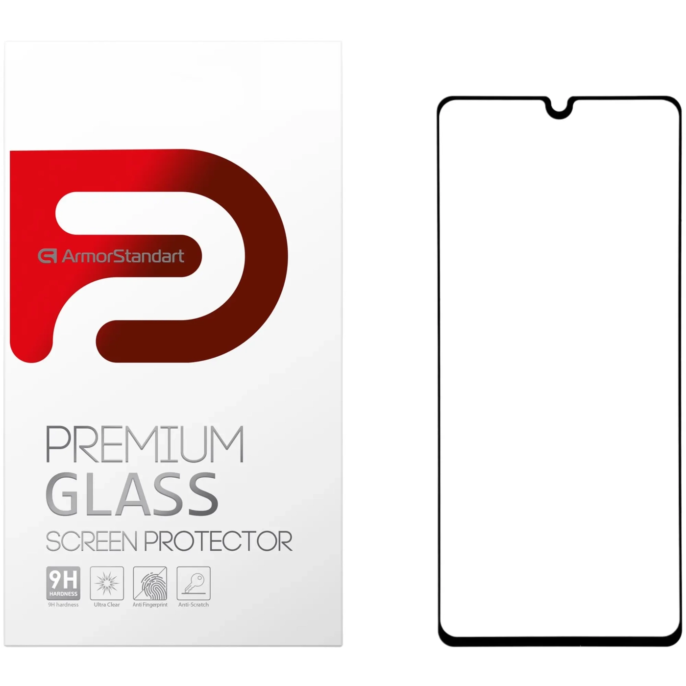 Купити Захисне скло ArmorStandart Full Glue для Samsung A41 (A415) Black (ARM56260-GFG-BK) - фото 1
