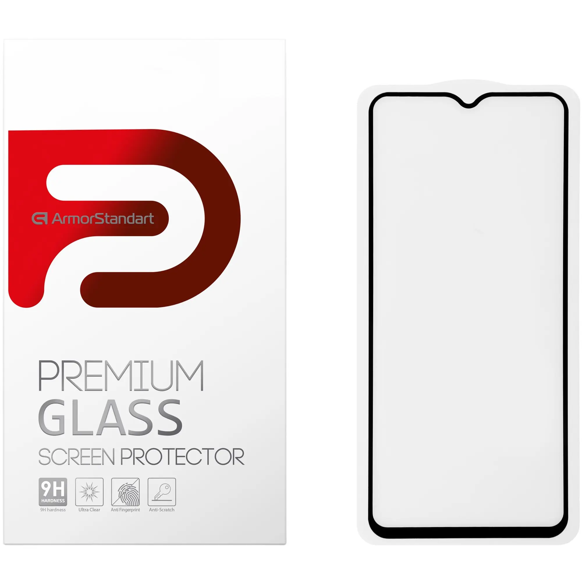 Купити Захисне скло ArmorStandart Full Glue для Tecno POP 4 Pro (BC3) Black (ARM58130) - фото 1