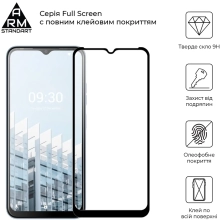 Купить Защитное стекло ArmorStandart Full Glue для Tecno POP 6 Pro (BE8) Black (ARM64794) - фото 2