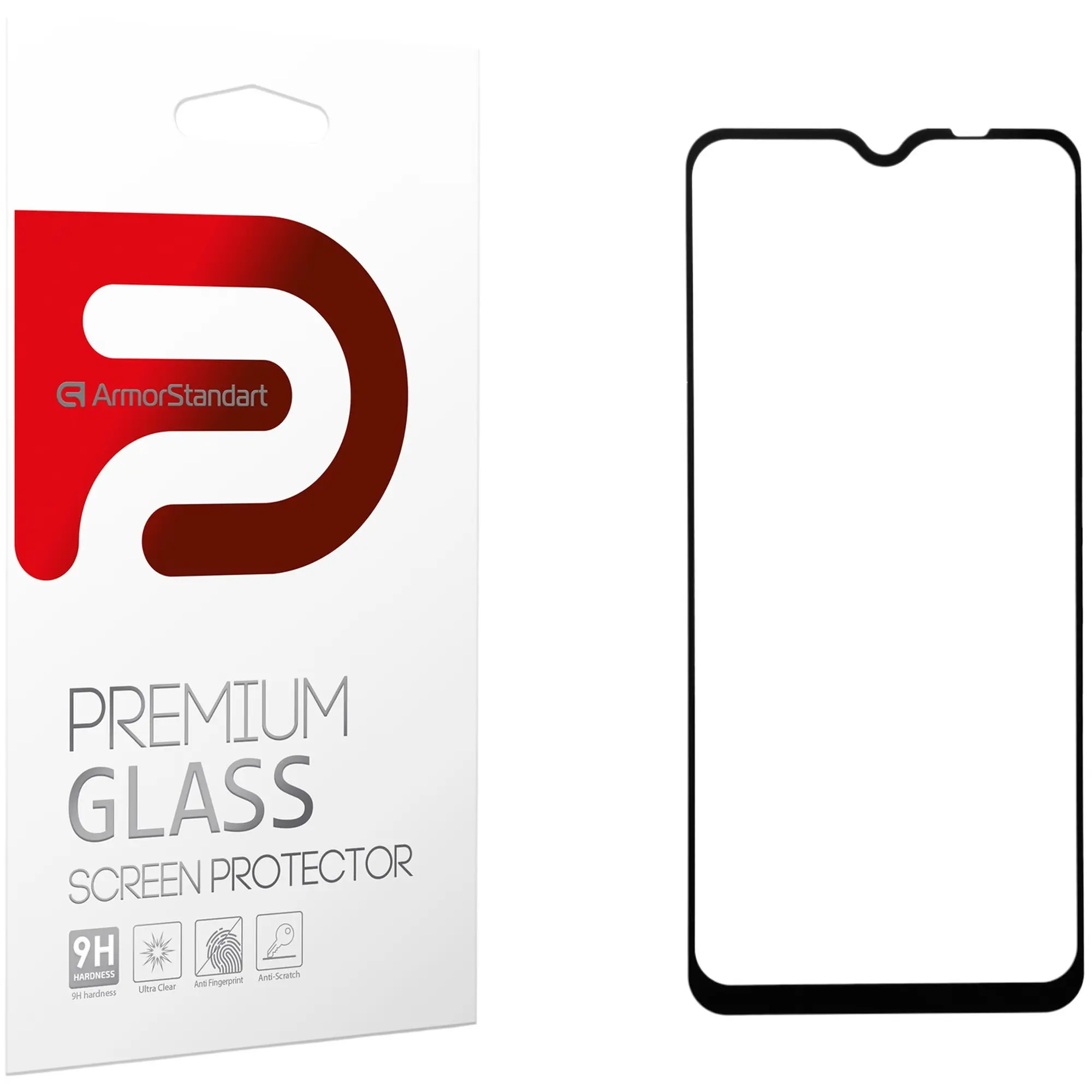 Купить Защитное стекло ArmorStandart Full Glue для Xiaomi Redmi 9 Black (ARM56264-GFG-BK) - фото 1