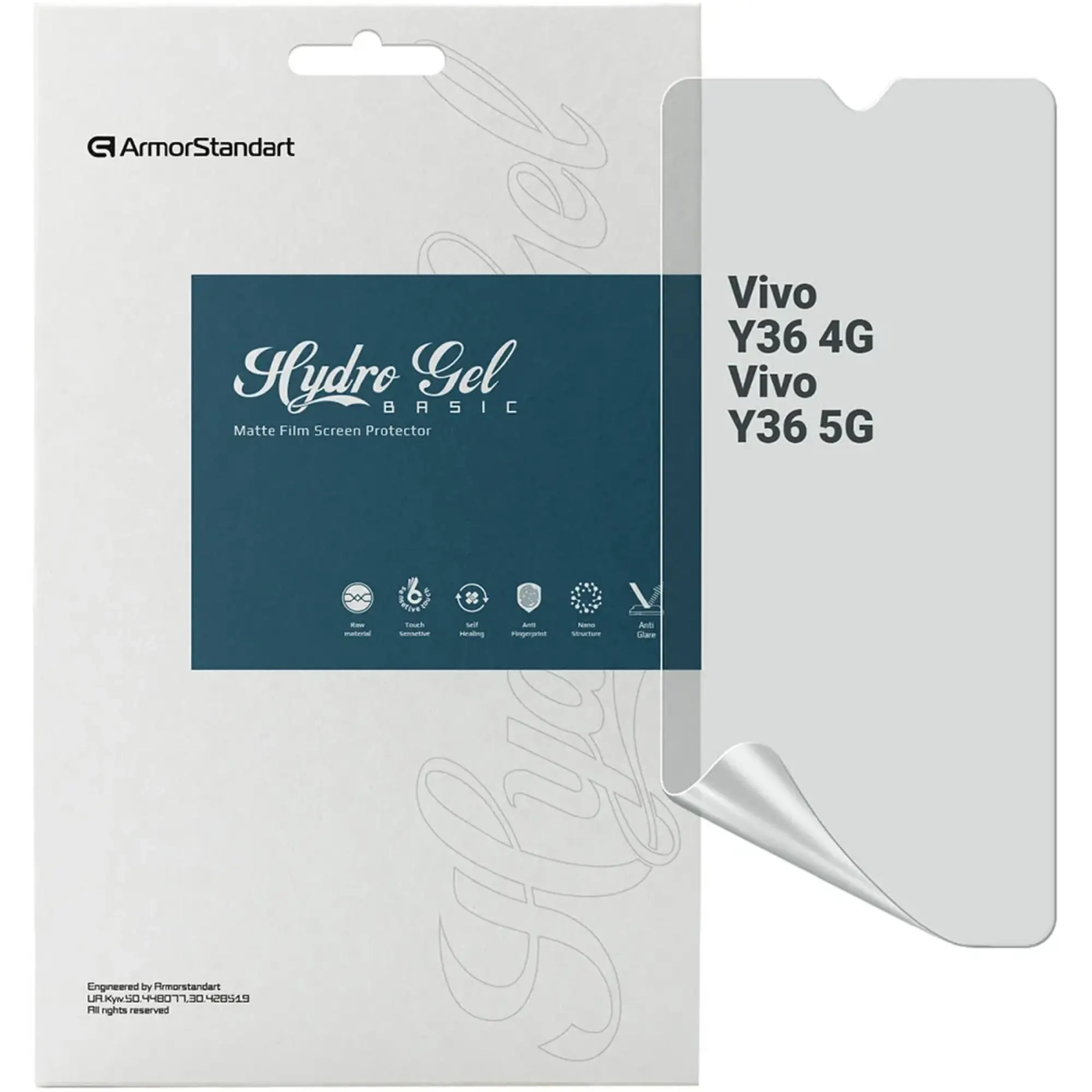 Купить Гидрогелевая пленка ArmorStandart Matte для Vivo Y36 4G / Y36 5G (ARM69892) - фото 2