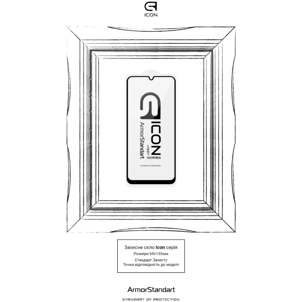 Купить Защитное стекло ArmorStandart Icon для Samsung A32 4G / A22 4G / M32 / M22 / A31 (ARM57970) - фото 3