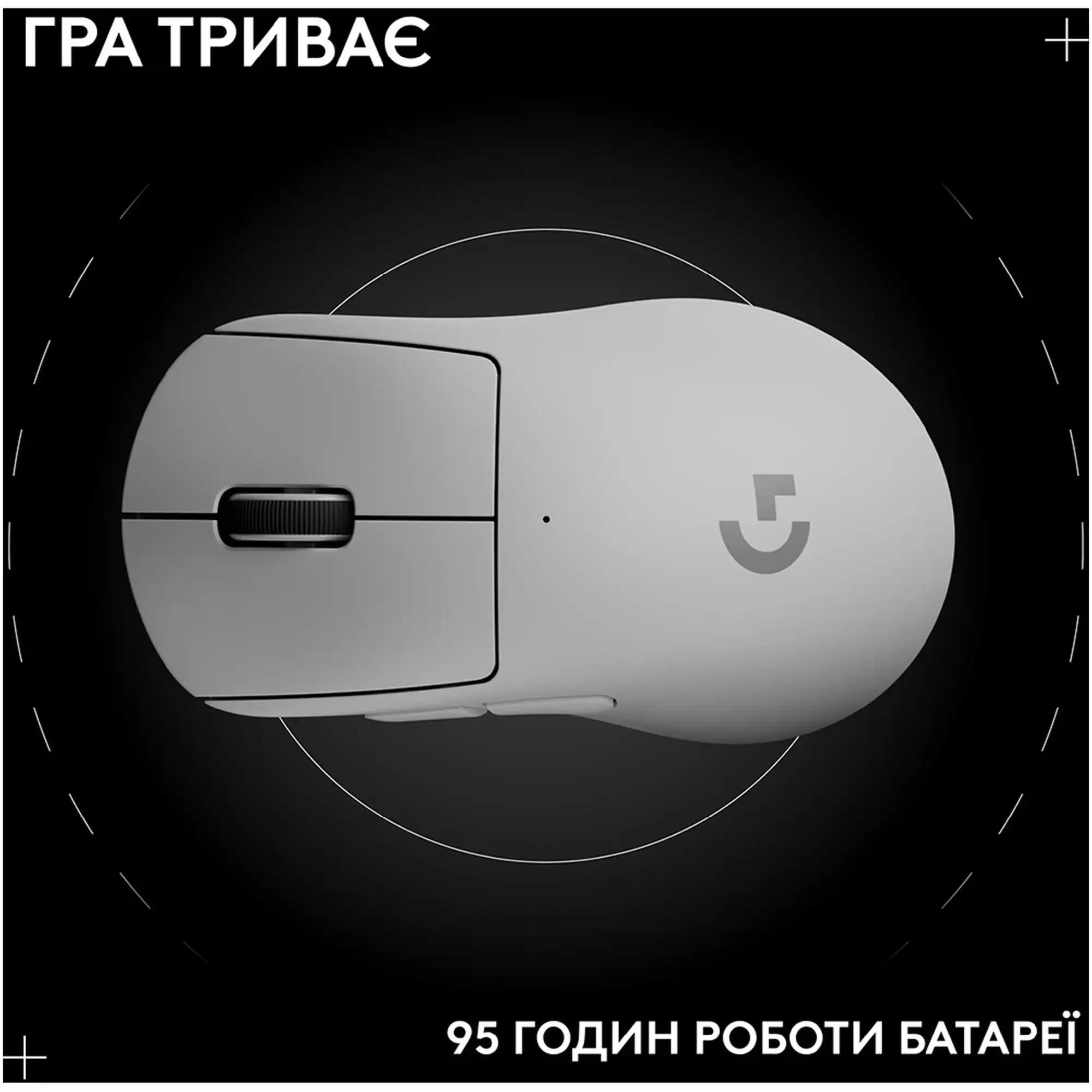 Купить Мышь Logitech G Pro X Superlight 2 Dex Lightspeed Wireless White (910-007365) - фото 10