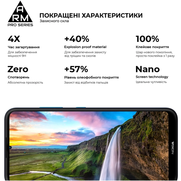 Купить Защитное стекло ArmorStandart Pro для Nokia 1.4 (ARM58167) - фото 3