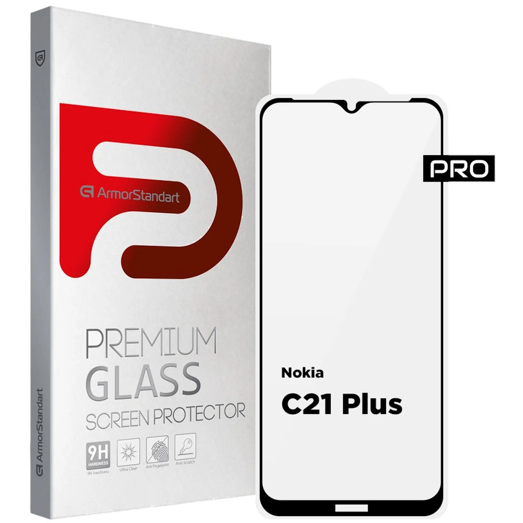 Купить Защитное стекло ArmorStandart Pro для Nokia C21 Plus (ARM62198) - фото 1