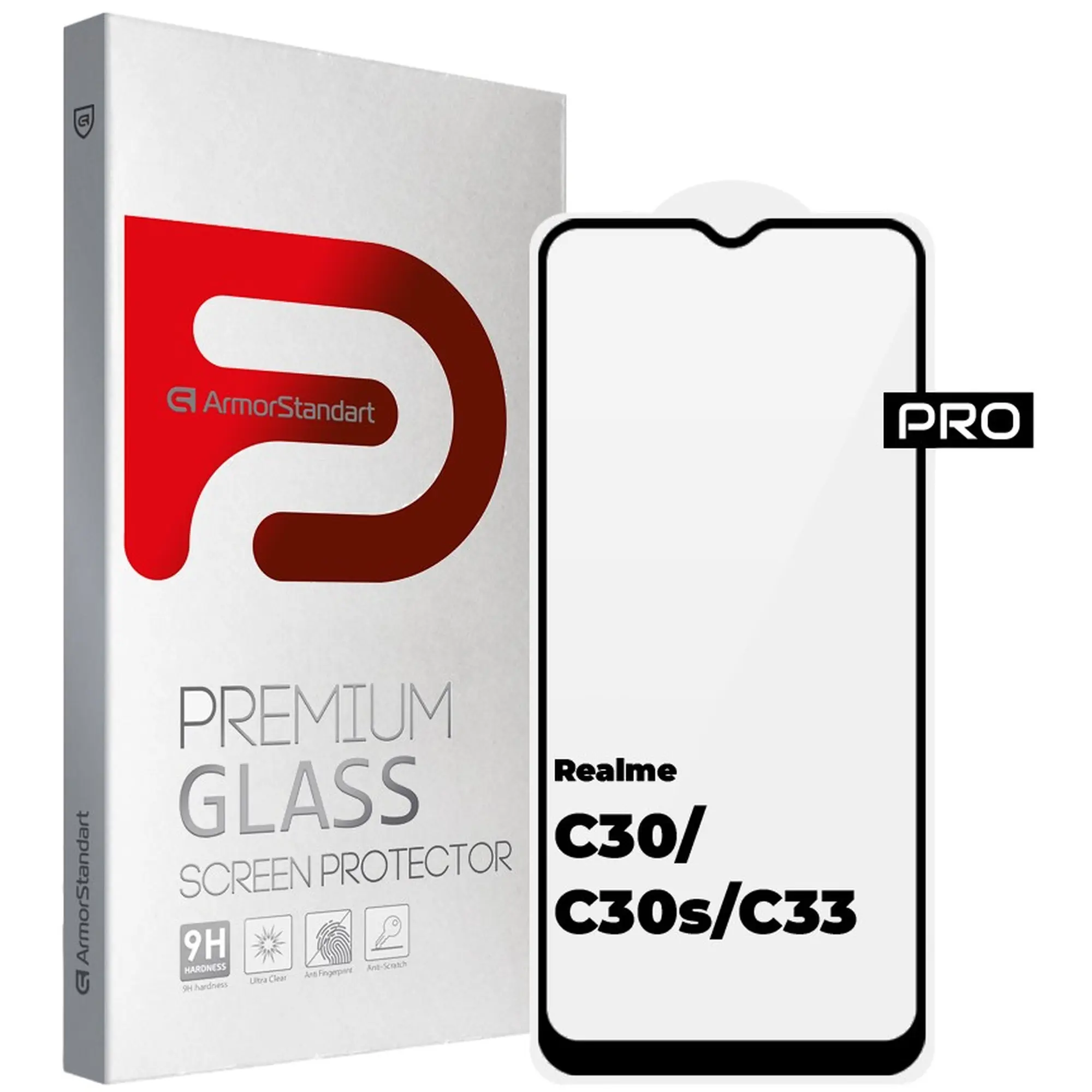 Купить Защитное стекло ArmorStandart Pro для Realme C30/C30s/C33 (ARM64728) - фото 1