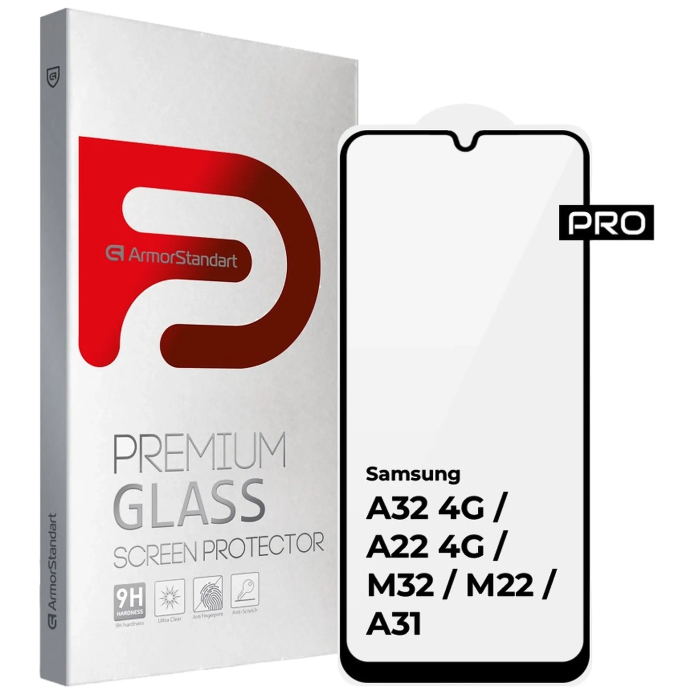 Купить Защитное стекло ArmorStandart Pro для Samsung A32 4G / A22 4G / M32 / M22 / A31 (ARM57969) - фото 1