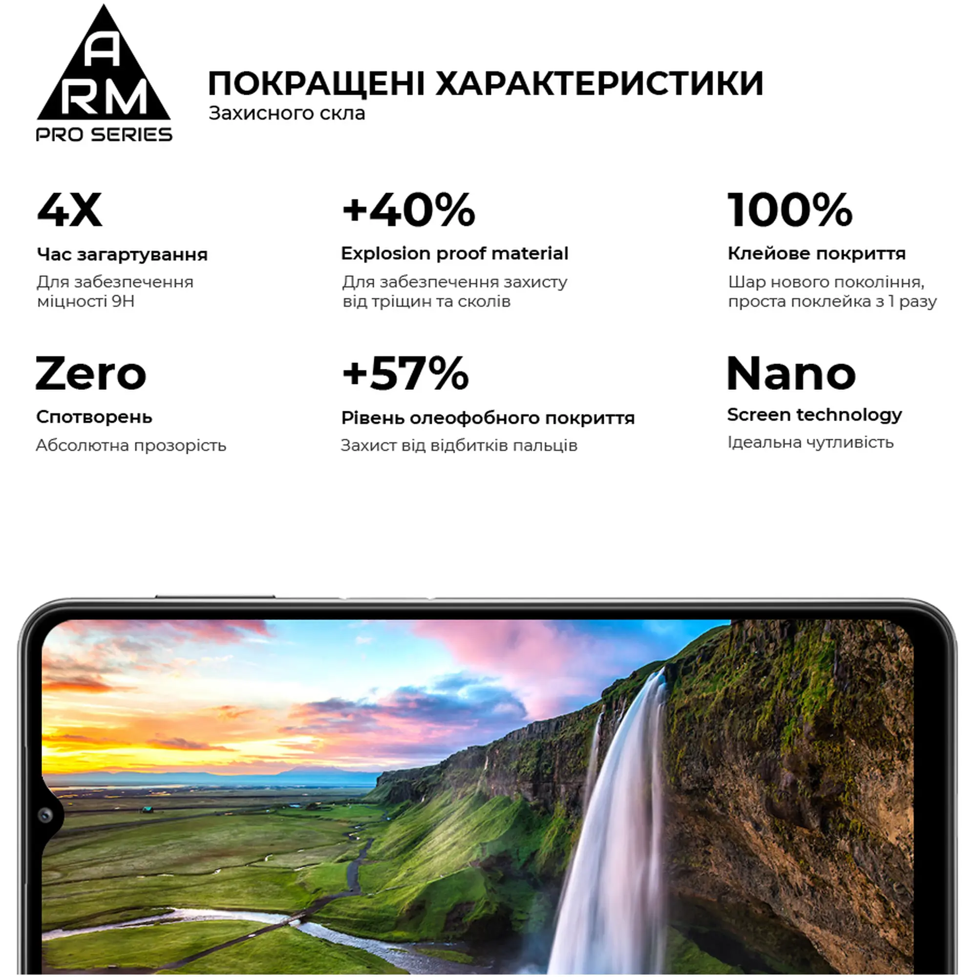 Купить Защитное стекло ArmorStandart Pro для Samsung A32 4G / A22 4G / M32 / M22 / A31 (ARM57969) - фото 3