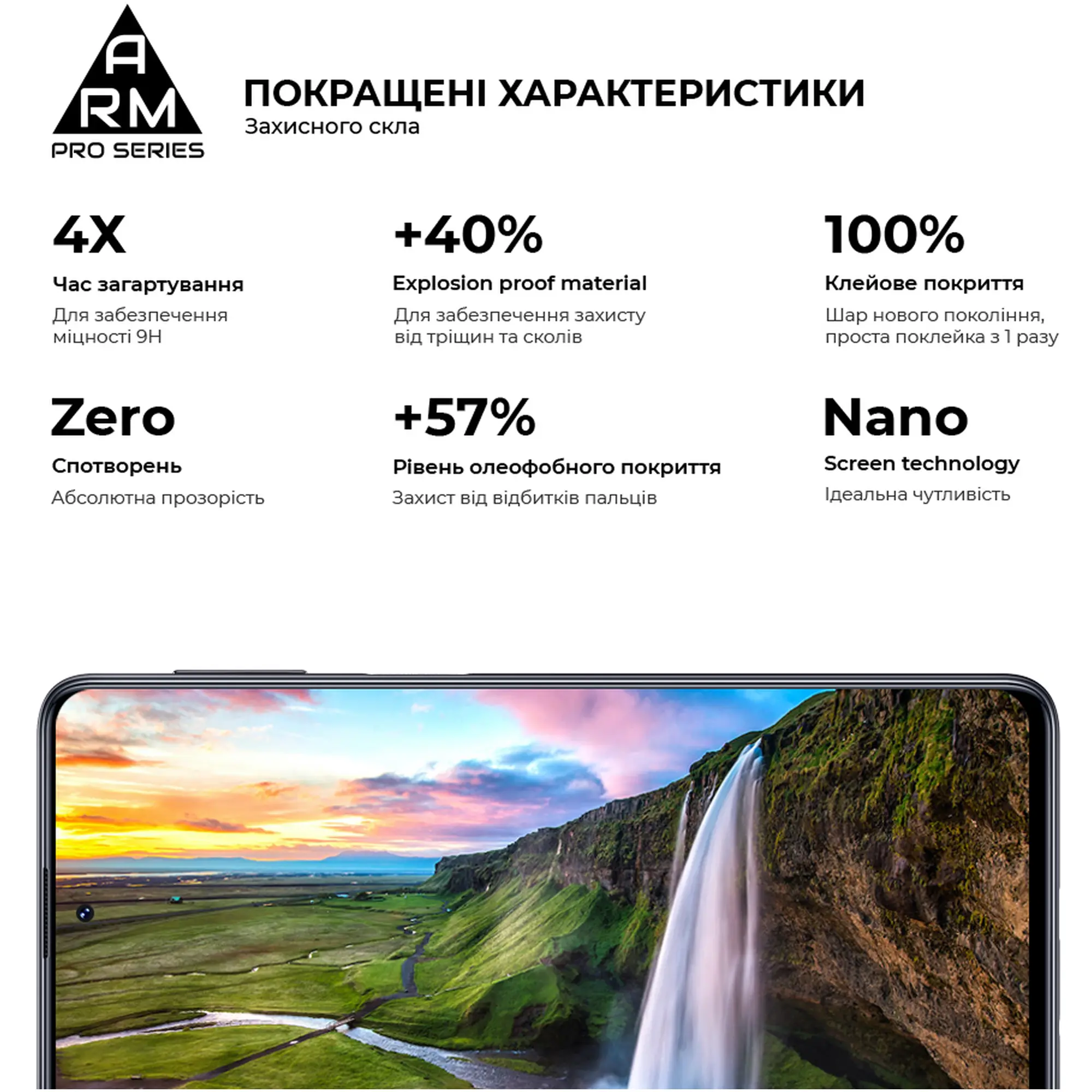 Купити Захисне скло ArmorStandart Pro для Samsung M31s (M317) (ARM57202) - фото 3