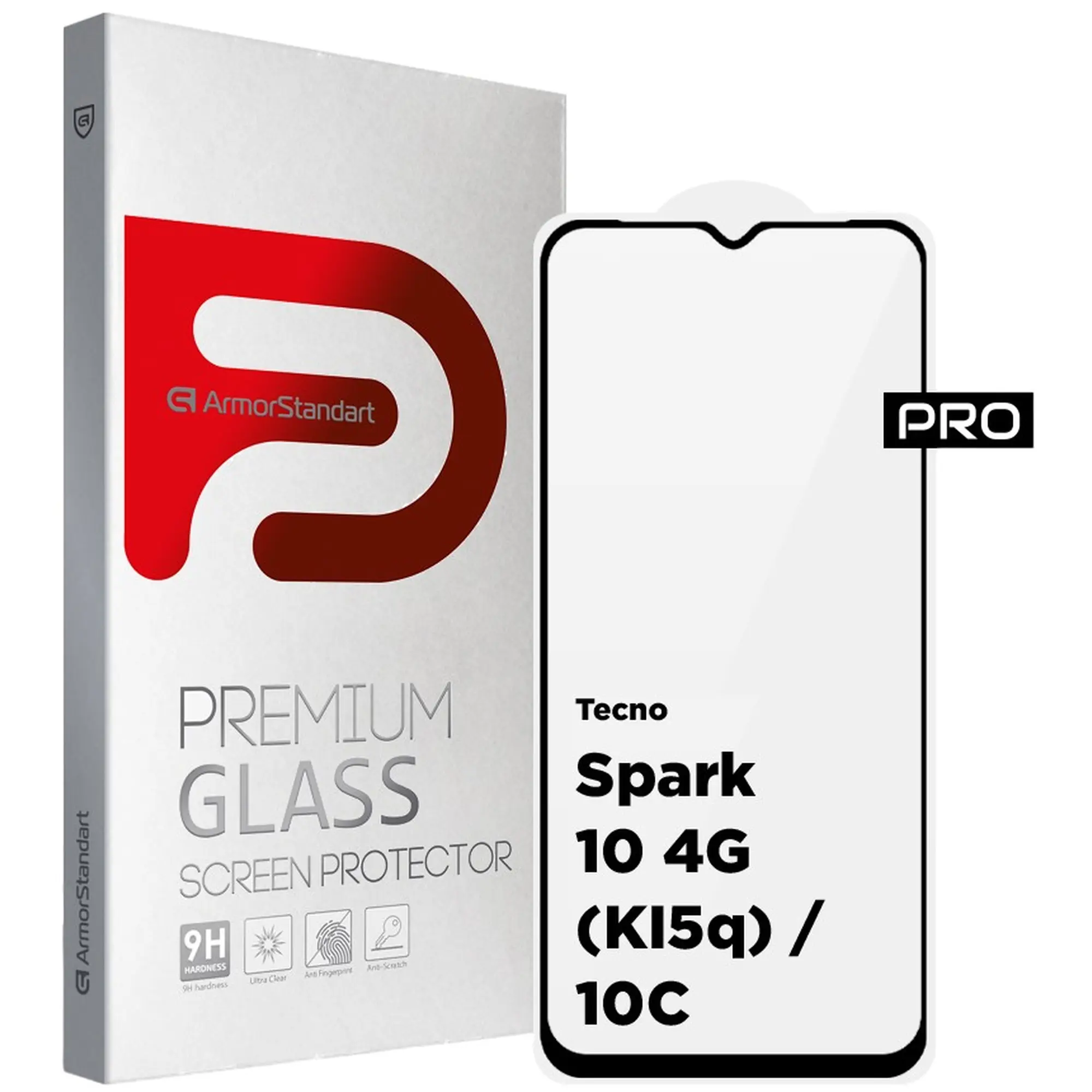 Купити Захисне скло ArmorStandart Pro для Tecno Spark 10 4G (KI5q) / 10C (ARM67794) - фото 1