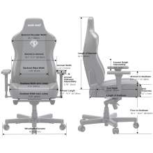 Купити Крісло для геймерів Anda Seat Kaiser 3E XL Black PVC (AD23YC-XL-08-B-PV/C-B01) - фото 12