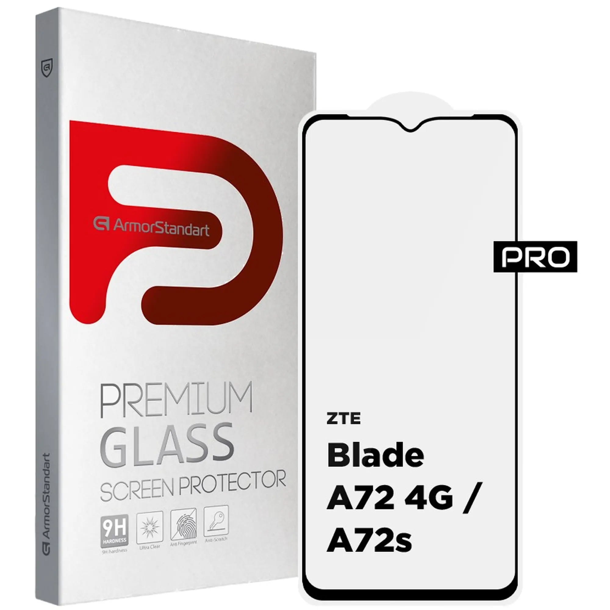 Купить Защитное стекло ArmorStandart Pro для ZTE Blade A72 4G / A72s (ARM63118) - фото 1