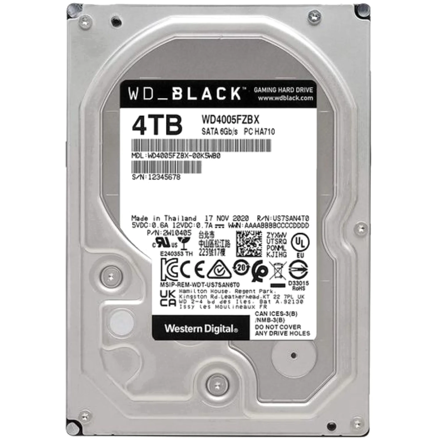 Купити Уцінка Жорсткий диск Western Digital Black 4TB 3.5" (VBHU2XNF) - фото 1