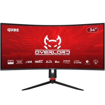 Купить Монитор 34" Qube Overlord C34UQ180H - фото 1