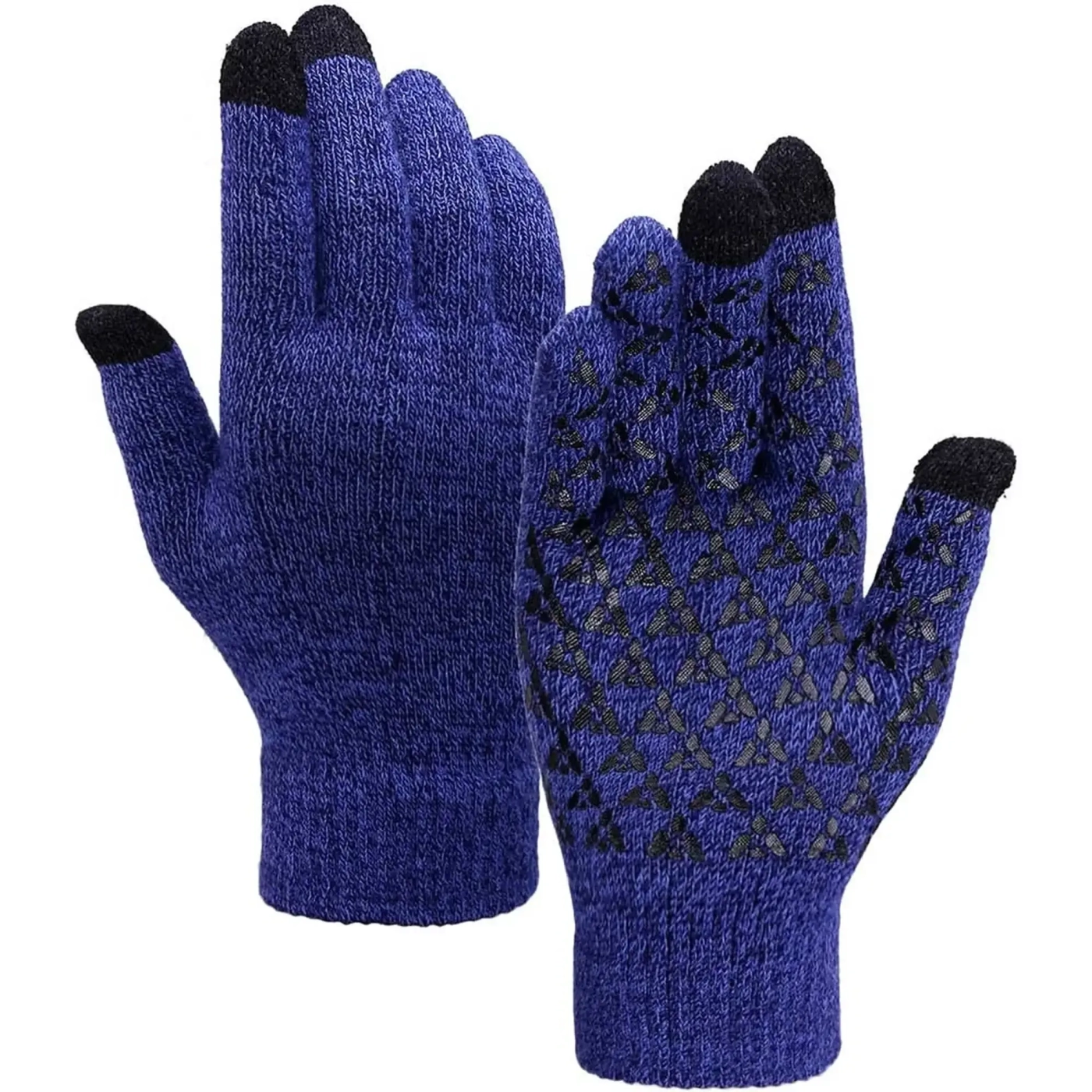 Купити Рукавички для сенсорних екранів Armorstandart Melange Blue/Black size L (ARM59869) - фото 1