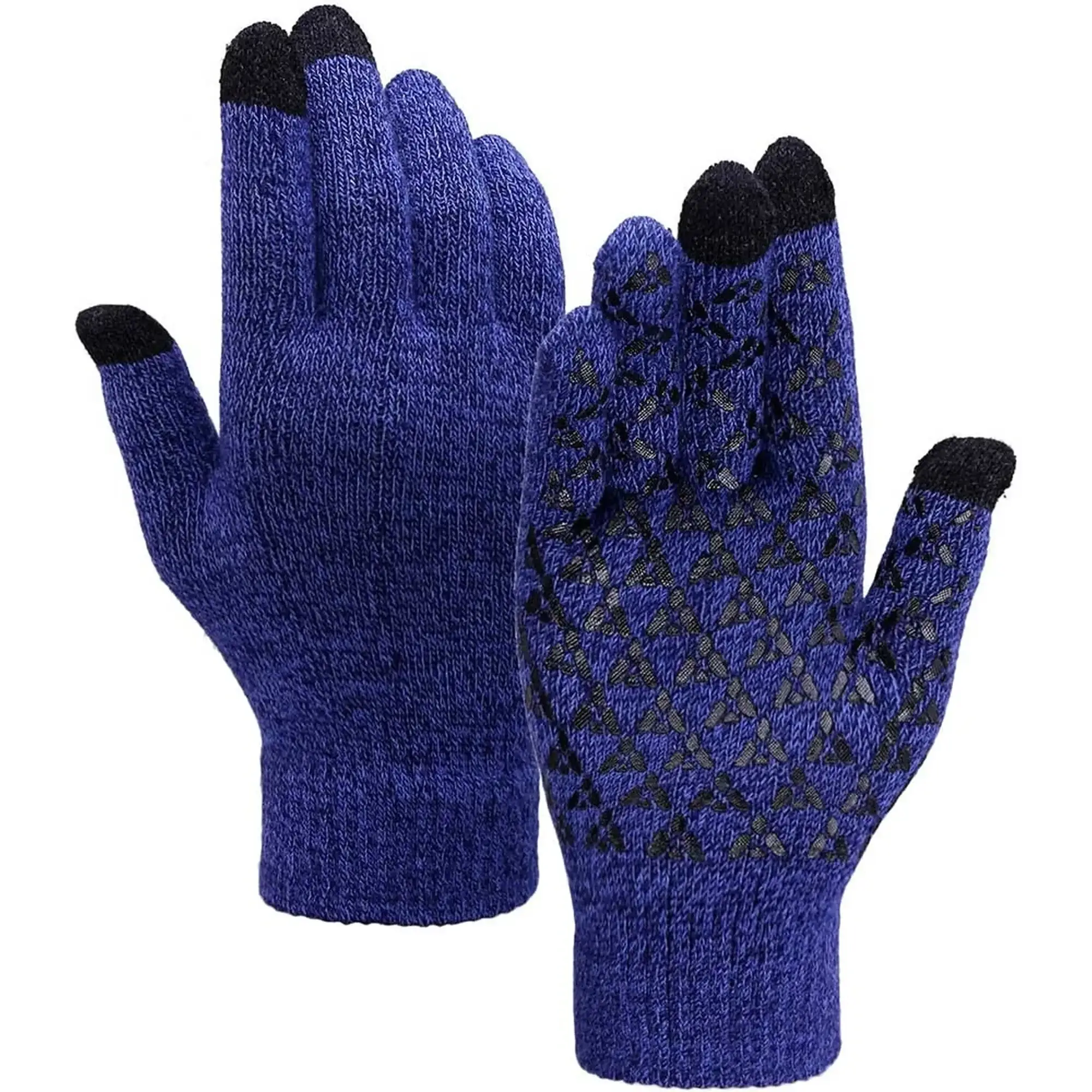 Купити Рукавички для сенсорних екранів Armorstandart Melange Blue/Black size XL (ARM59873) - фото 1