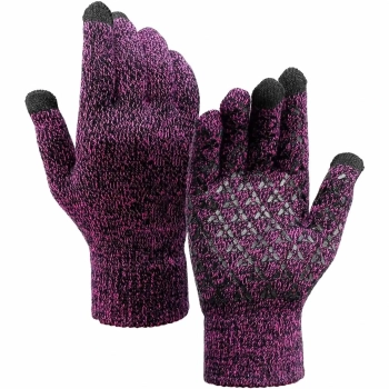 Купить Перчатки для сенсорных экранов Armorstandart Melange Purple/Black size L (ARM59868) - фото 1