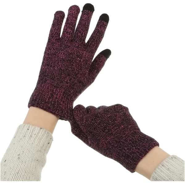 Купити Рукавички для сенсорних екранів Armorstandart Melange Purple/Black size L (ARM59868) - фото 7