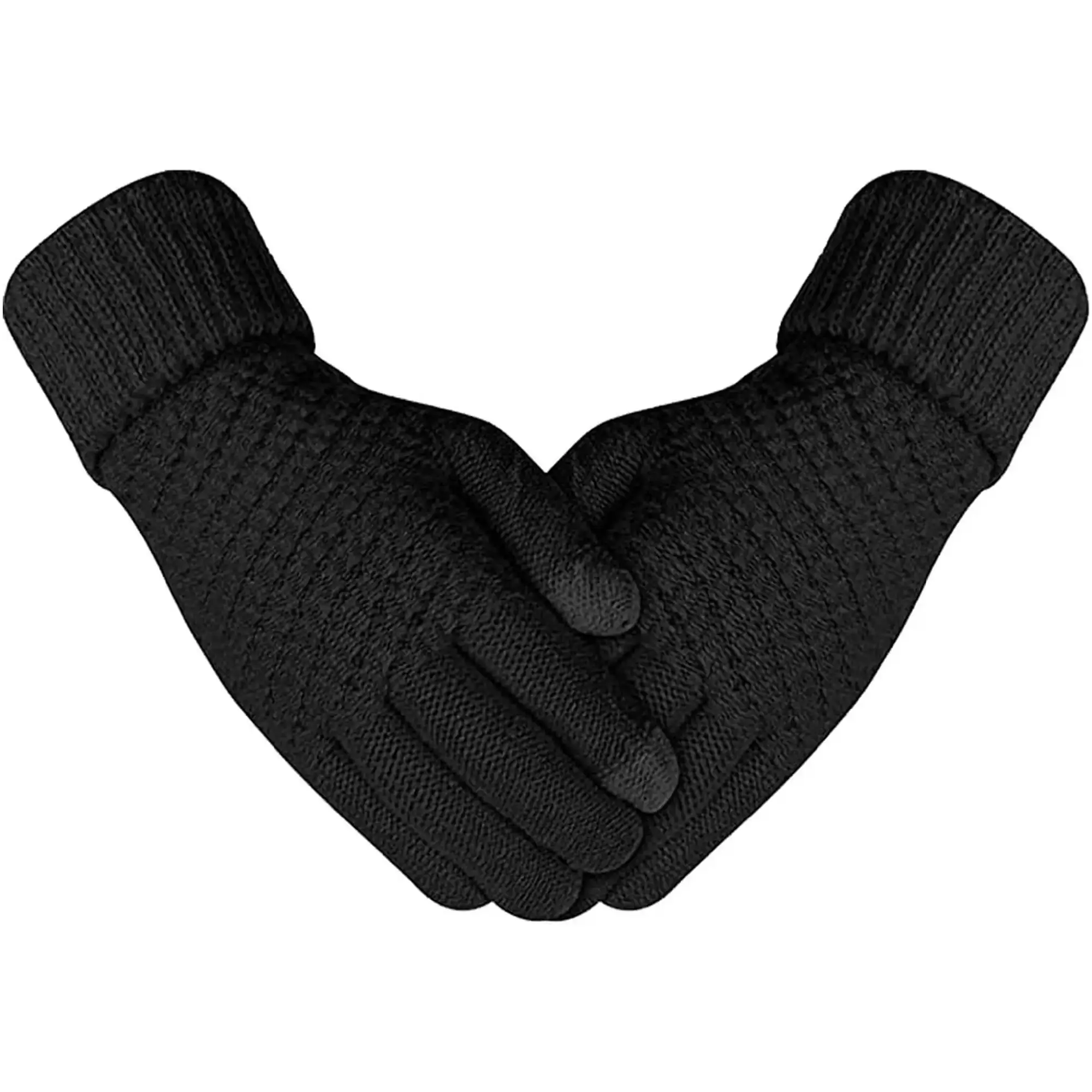 Купити Рукавички для сенсорних екранів з плетінням Armorstandart Braid Black (ARM59881) - фото 1