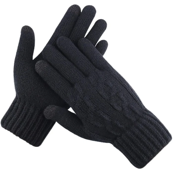 Купить Перчатки для сенсорных экранов с плетением ArmorStandart Rope Black (ARM59875) - фото 1