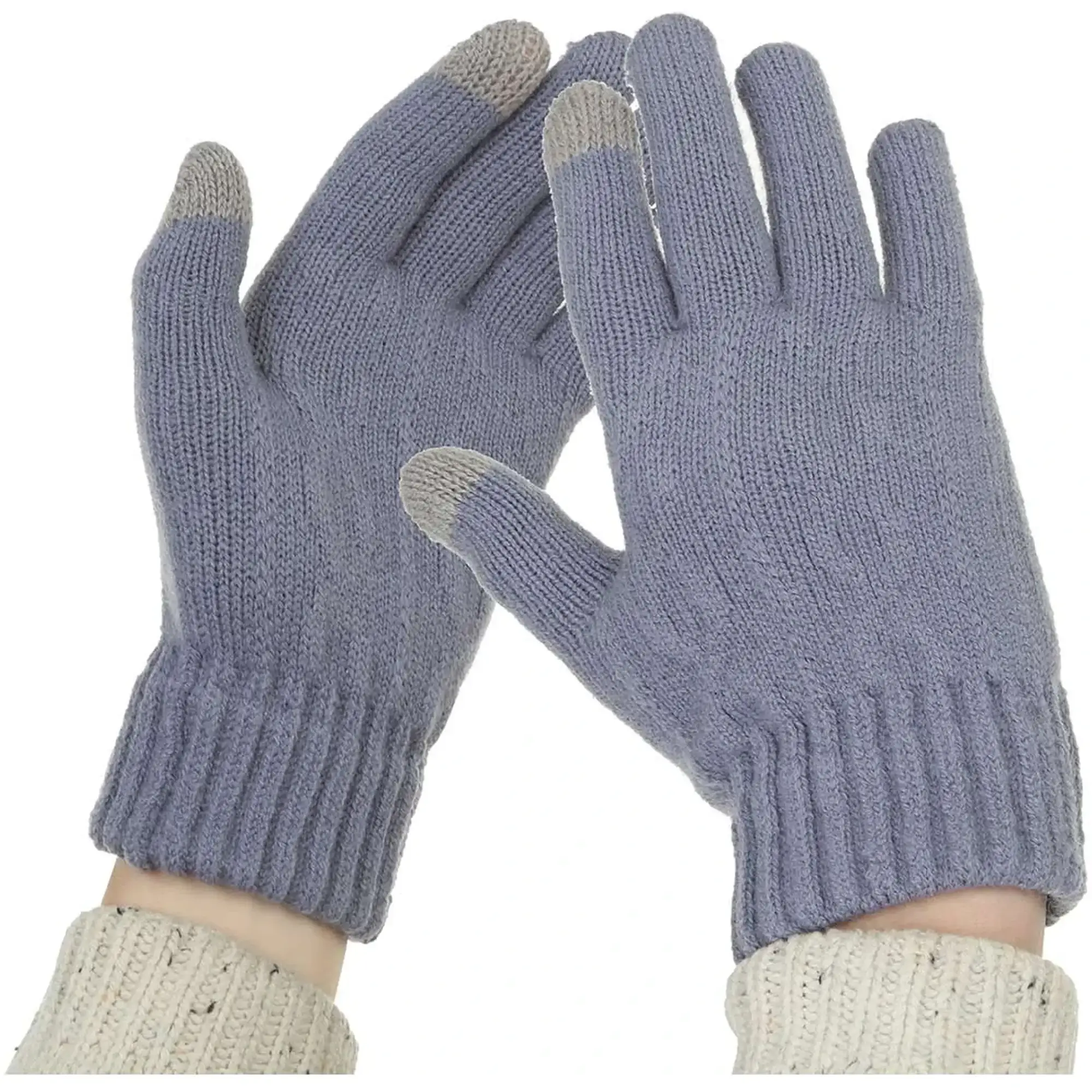 Купити Рукавички для сенсорних екранів з плетінням ArmorStandart Rope Blue (ARM59879) - фото 2