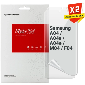Купити Набір гідрогелевої плівки ArmorStandart Clear + Anti-Blue для Samsung A04/A04s/A04e/M04/F04 (ARM66829) - фото 1