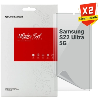 Купити Набір гідрогелевих плівок ArmorStandart Clear + Matte для Samsung S22 Ultra 5G (ARM66861) - фото 1