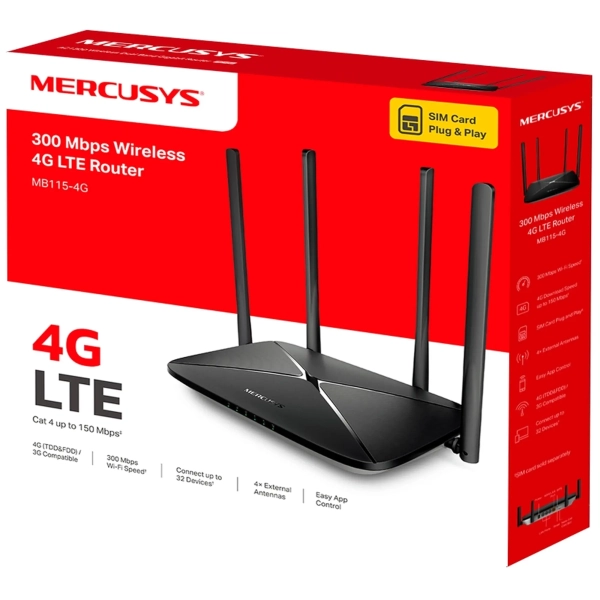 Купити Маршрутизатор Mercusys MB115-4G - фото 11