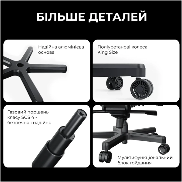 Купить Кресло для геймеров Anda Seat Kaiser 3E XL Maroon PVC (AD23YC-XL-09-A-PV/C-A01) - фото 16