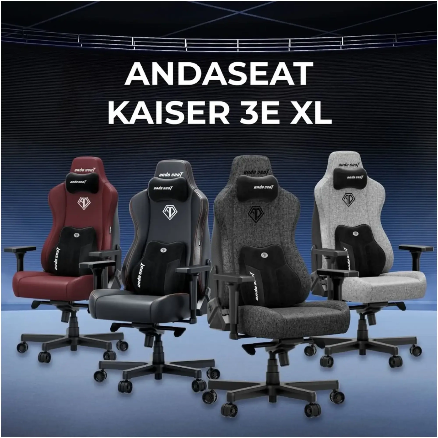 Купить Кресло для геймеров Anda Seat Kaiser 3E XL Maroon PVC (AD23YC-XL-09-A-PV/C-A01) - фото 19