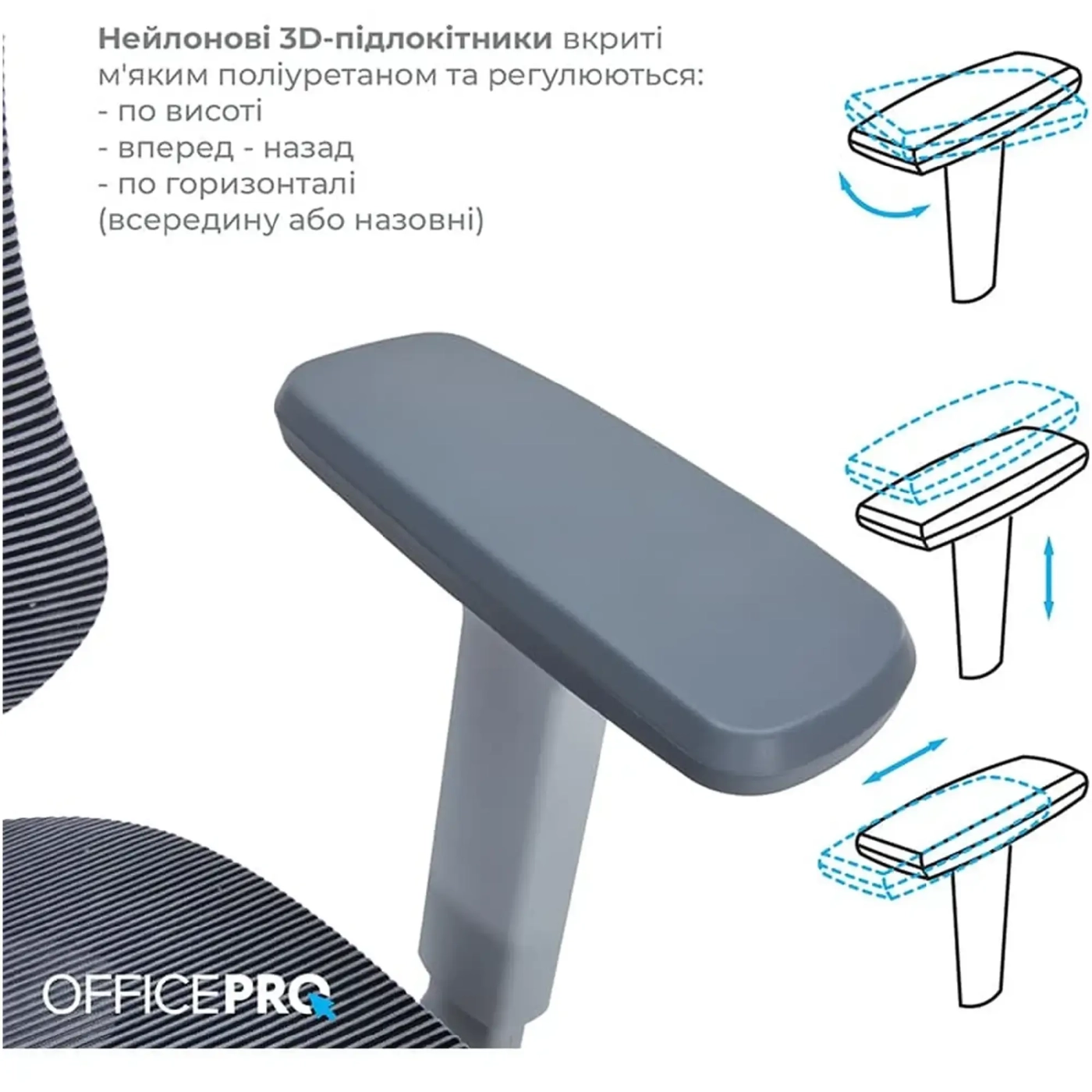 Купить Кресло офисное Officepro Atlas OC630-G-DG-DG Gray/Dark Gray - фото 12