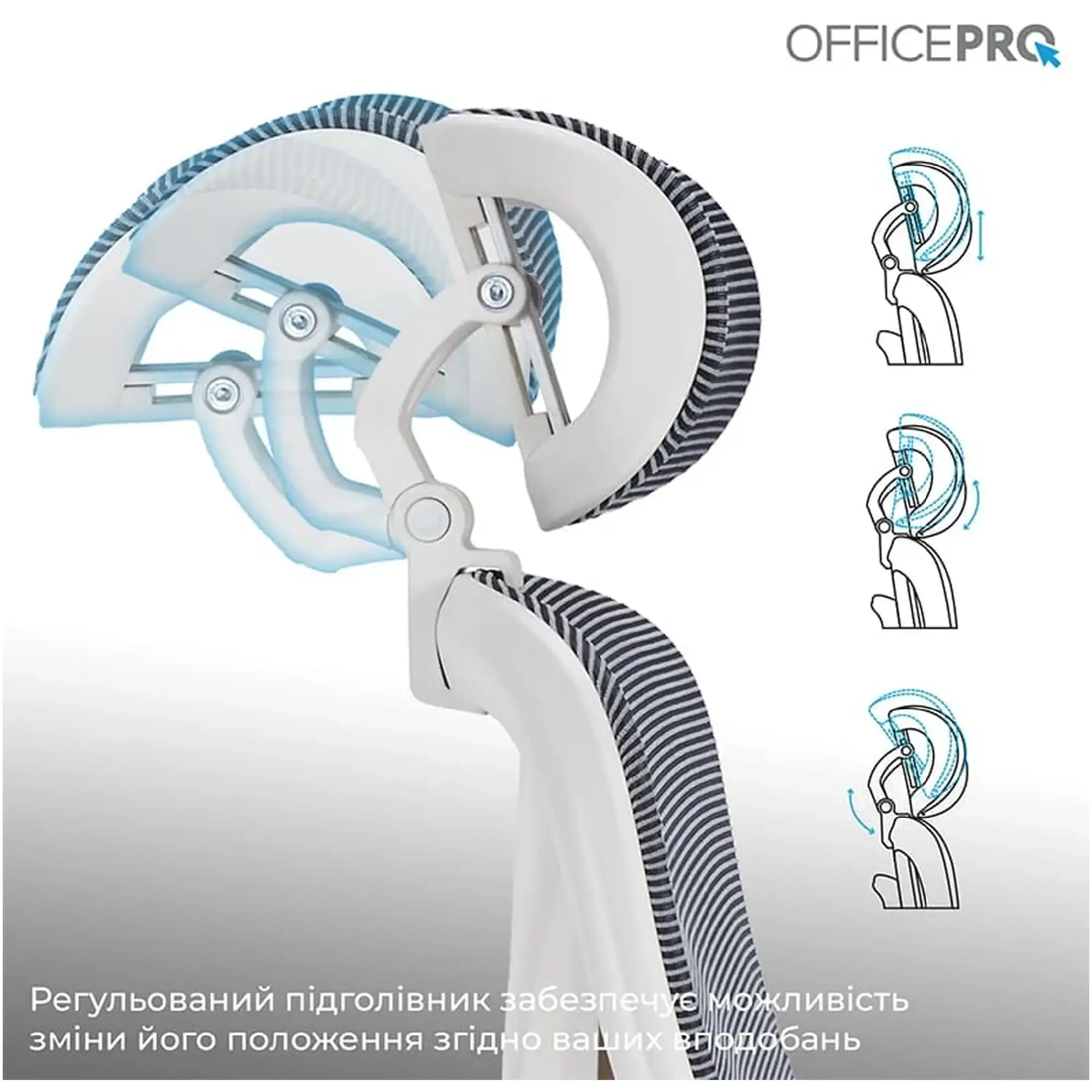 Купити Крісло офісне Officepro Atlas OC630-W-DG-DG White/Dark Gray - фото 12