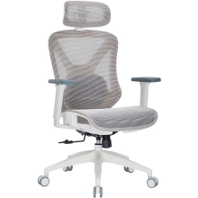 Купить Кресло офисное Officepro Atlas OC630-W-LG-LG White/Light Gray - фото 2