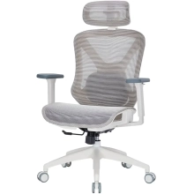 Купить Кресло офисное Officepro Atlas OC630-W-LG-LG White/Light Gray - фото 3