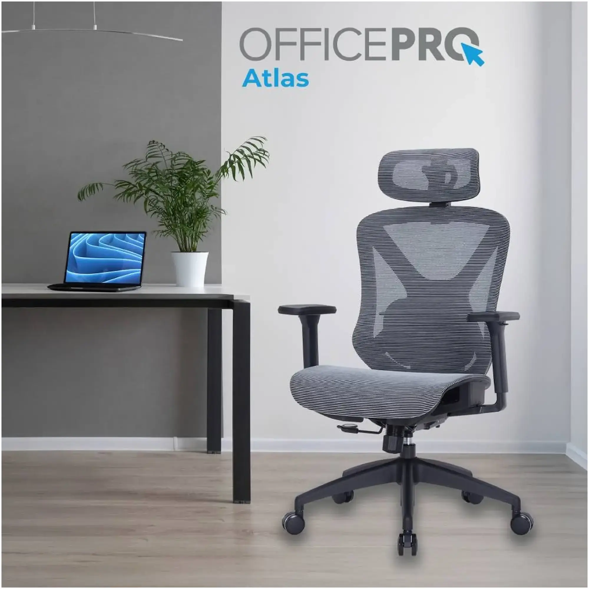 Купить Кресло офисное Officepro AtlasOC630-B-DG-DG Black/Dark Gray - фото 7