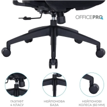 Купить Кресло офисное Officepro Atlas OC630-B-B-B Black - фото 15