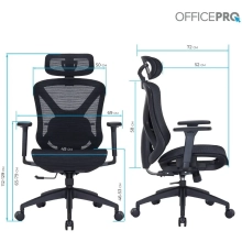 Купить Кресло офисное Officepro Atlas OC630-B-B-B Black - фото 16