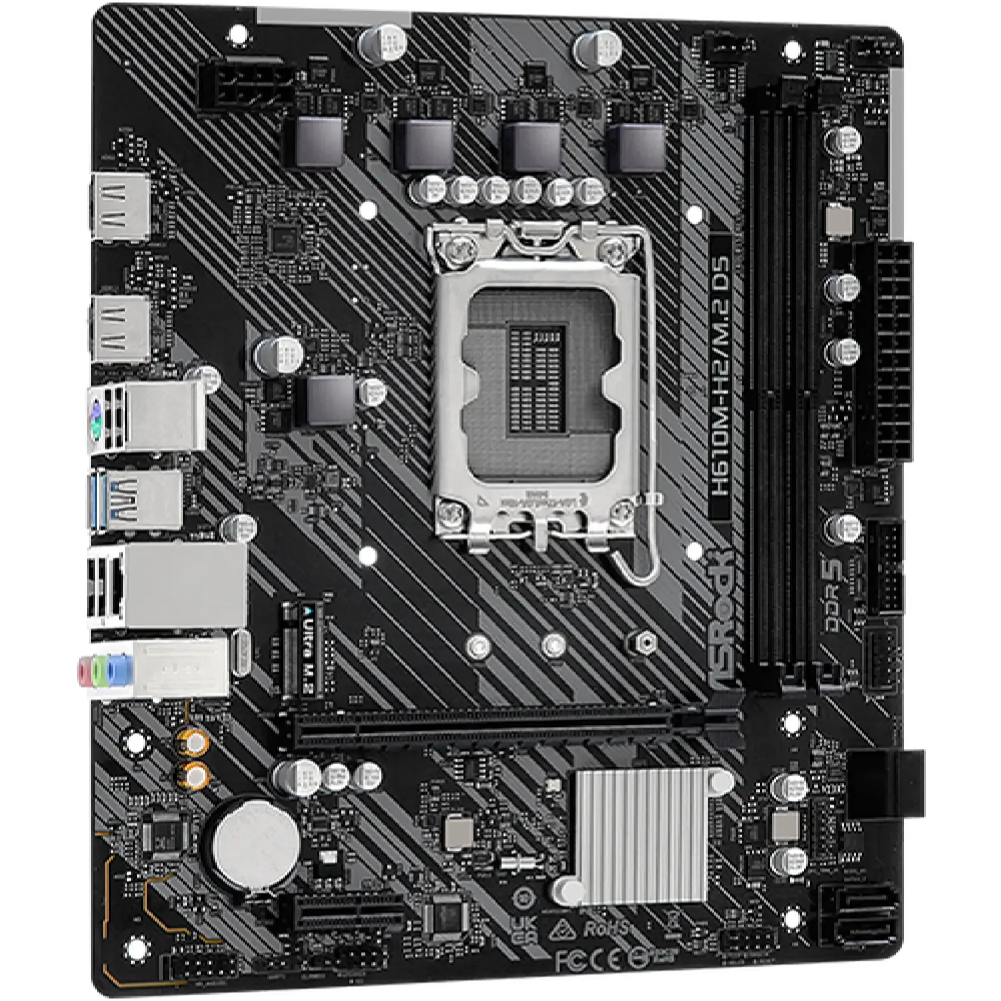 Купить Материнская плата ASRock H610M-H2/M.2+ D5 - фото 2