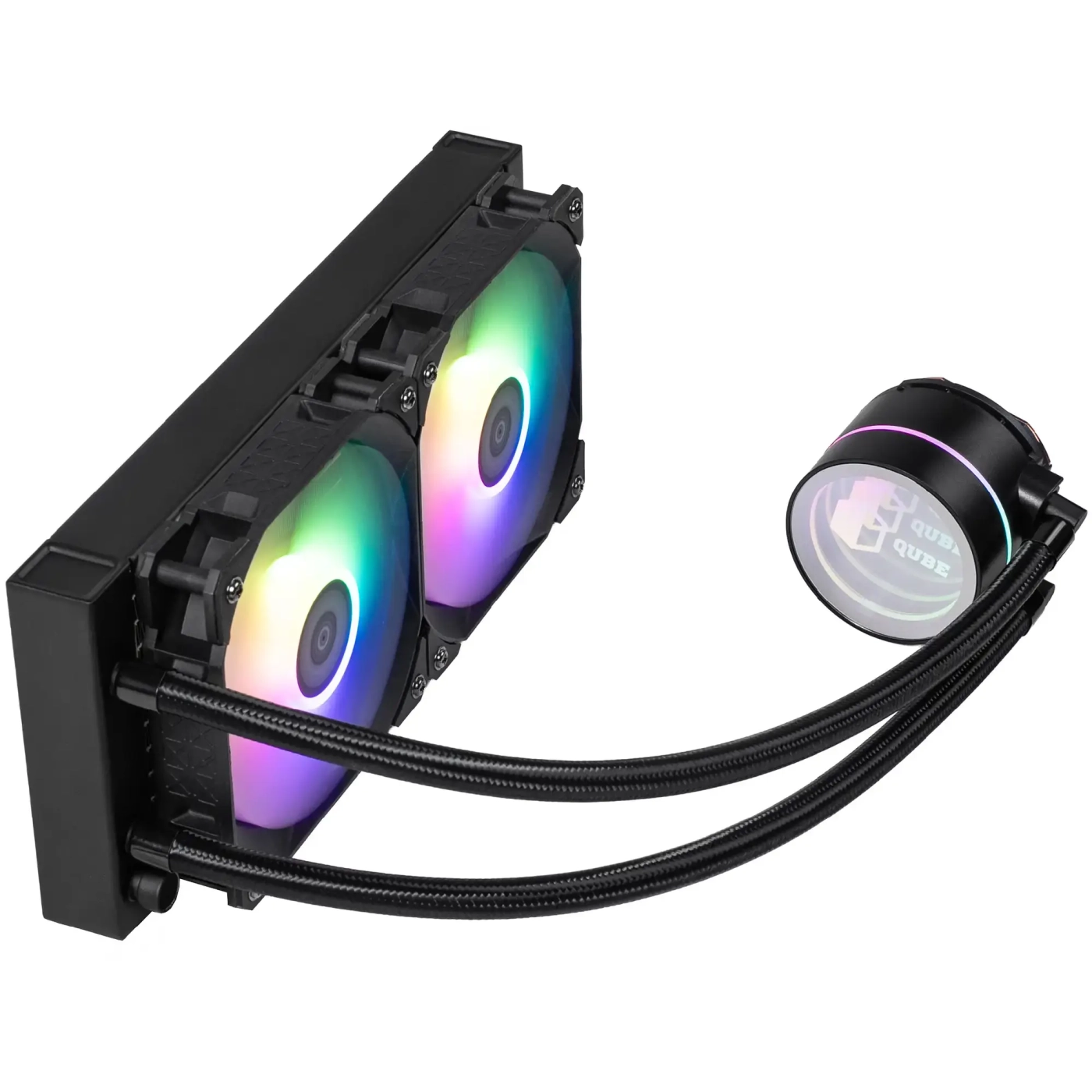 Купить Система жидкостного охлаждения QUBE ZT-240 Black - фото 3