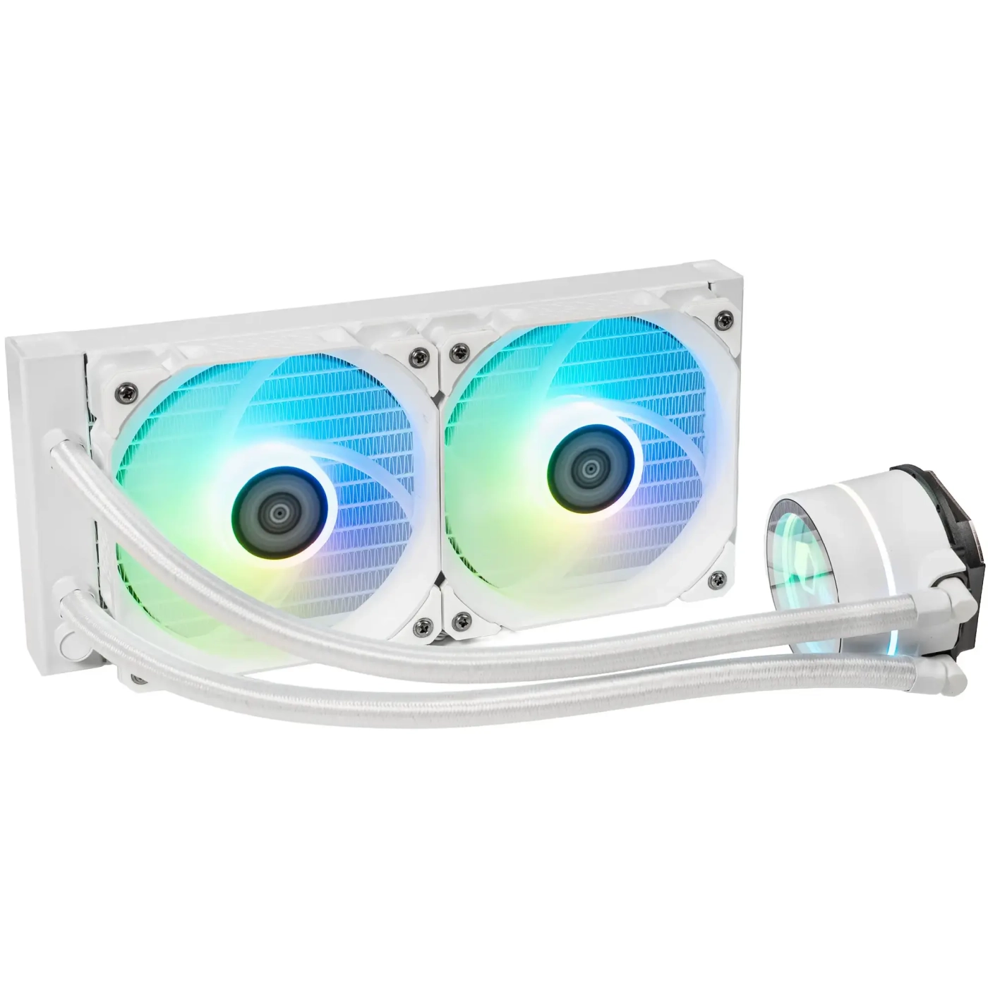 Купить Система жидкостного охлаждения QUBE ZT-240 White - фото 1