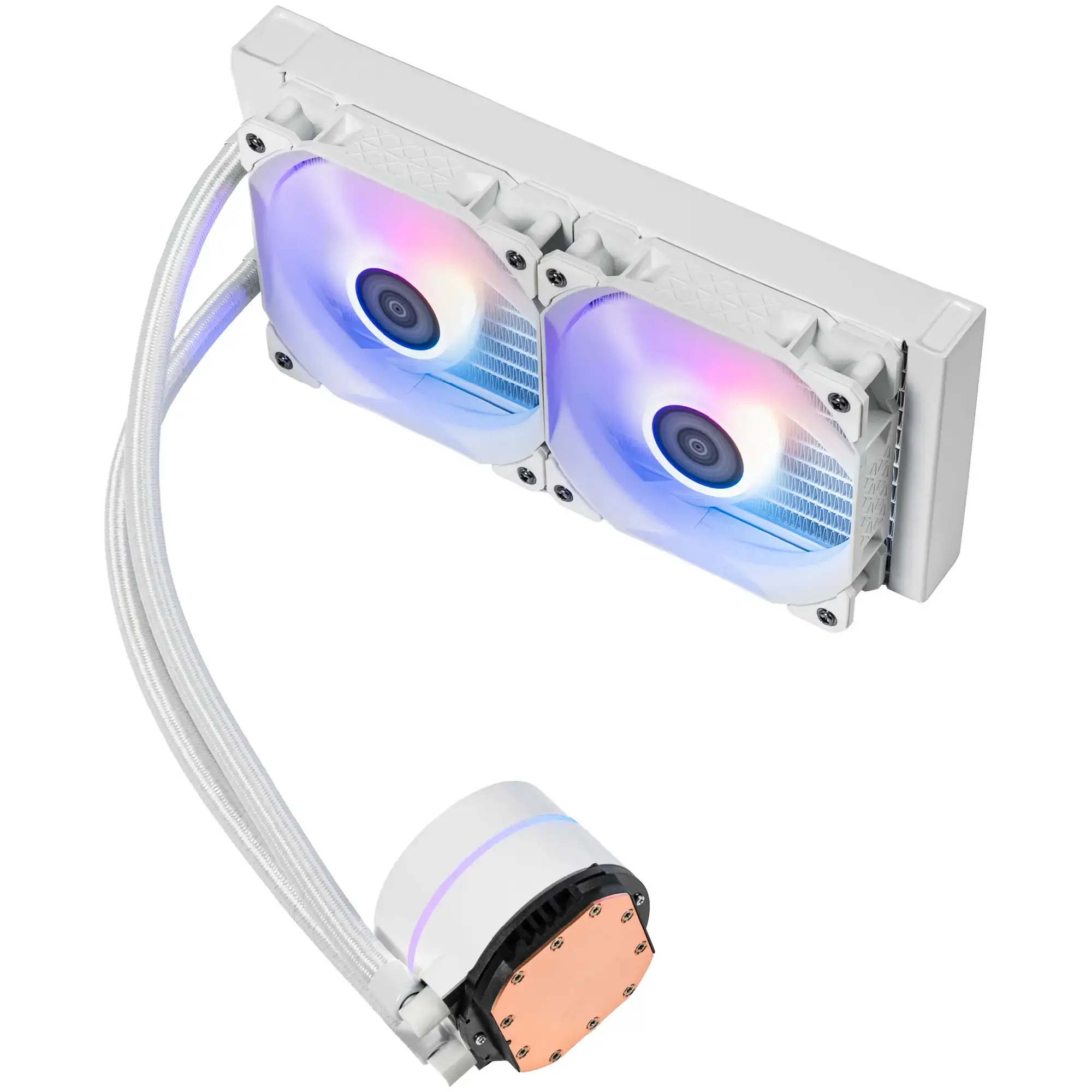 Купить Система жидкостного охлаждения QUBE ZT-240 White - фото 2