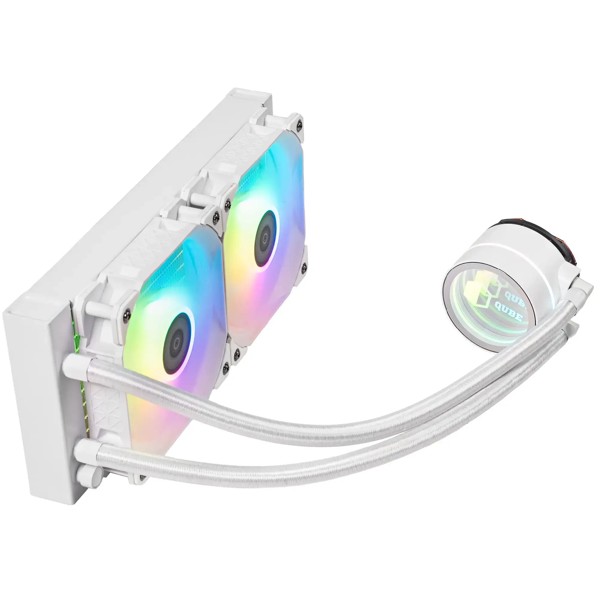 Купить Система жидкостного охлаждения QUBE ZT-240 White - фото 3
