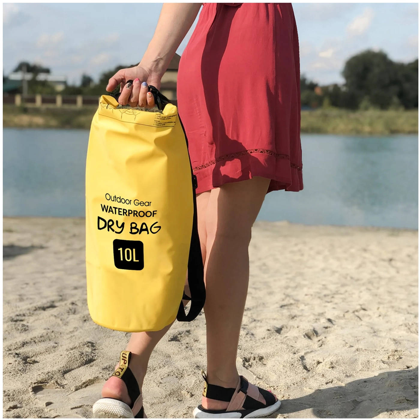 Купить Водонепроницаемый рюкзак Armorstandart Waterproof Outdoor Gear 10L Yellow (ARM59237) - фото 4