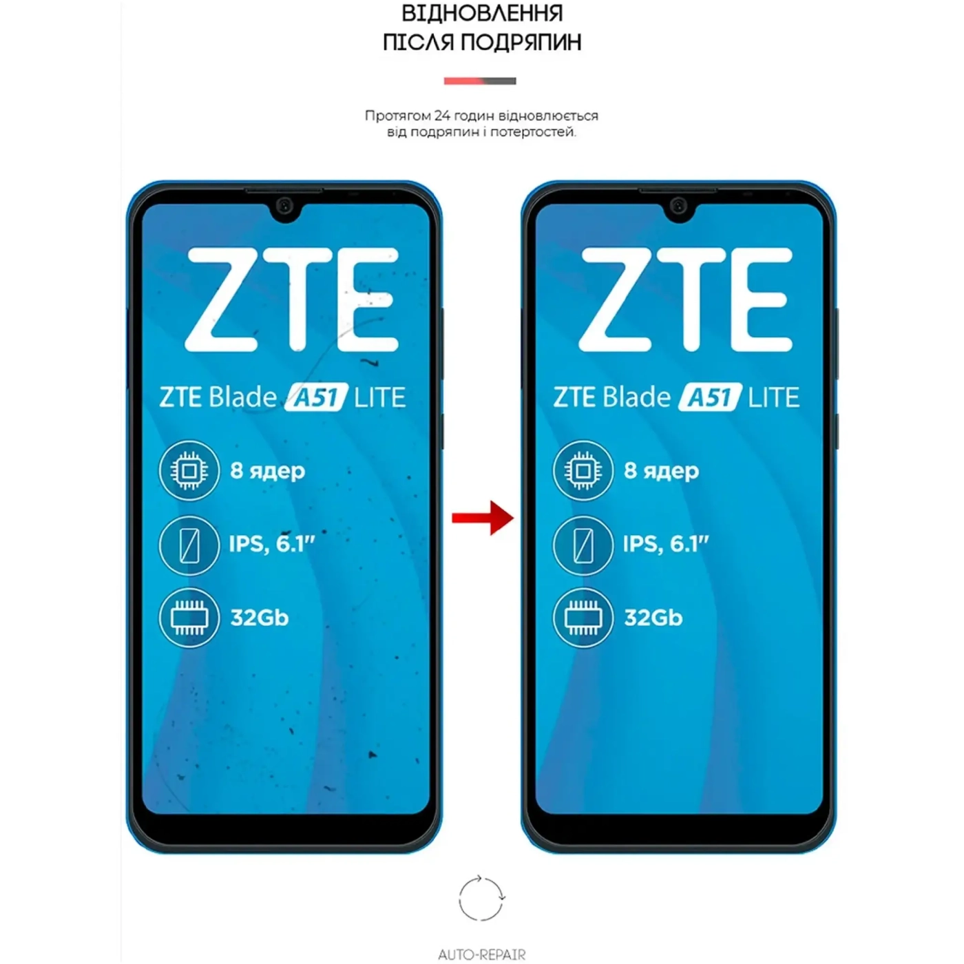 Купити Гідрогелева плівка ArmorStandart для ZTE Blade A51 lite (ARM65644) - фото 4